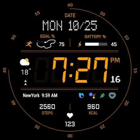 ACRO Enegy Fit Rev watchface screenshot 27