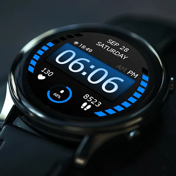 Key WF47 Digital Watch Face screenshot 6