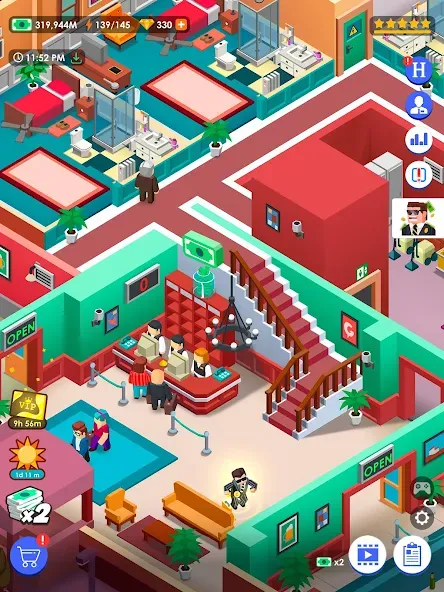 Idle Hotel Empire Tycoon-Jeu screenshot 12