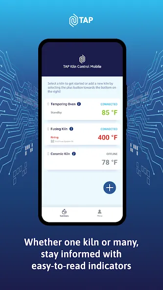 TAP Kiln Control Mobile screenshot 1
