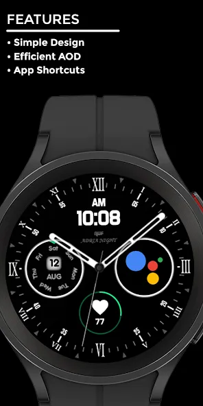 Adria Night - watch face screenshot 2