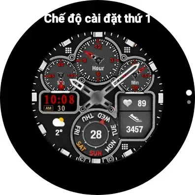 N-SPORT590 RedHybird WatchFace screenshot 9