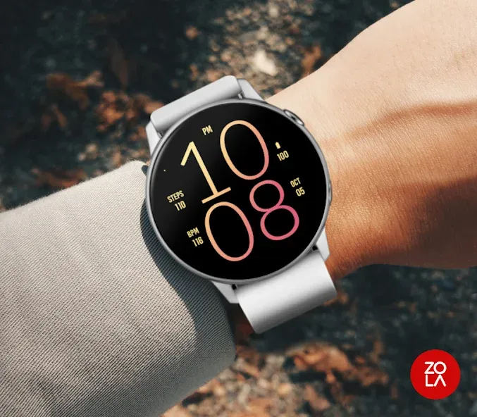 Peach Light Watch Face screenshot 3