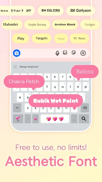 Design Keyboard - Fonts, Emoji screenshot 3