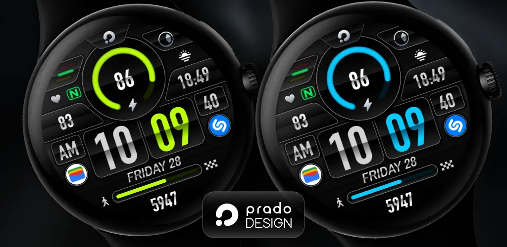 PRADO 11 Digital Watch Face screenshot 1