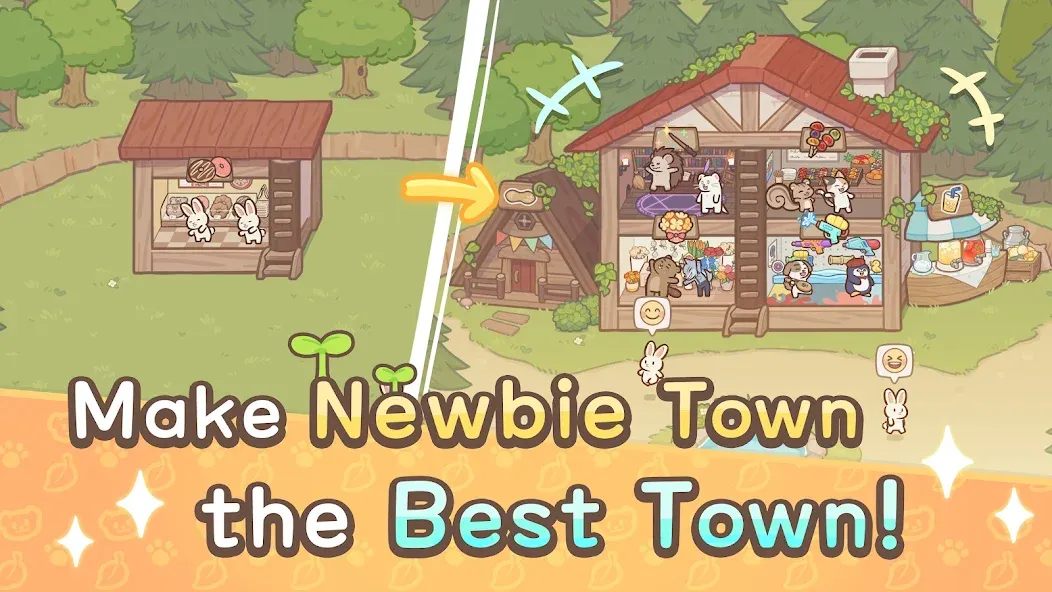 Welcome! Otter Town: cute game screenshot 15