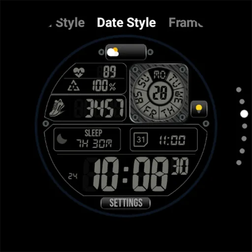 Digital Watch Face MB401 screenshot 23