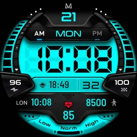 MD244 LCD Digital watch face screenshot 9