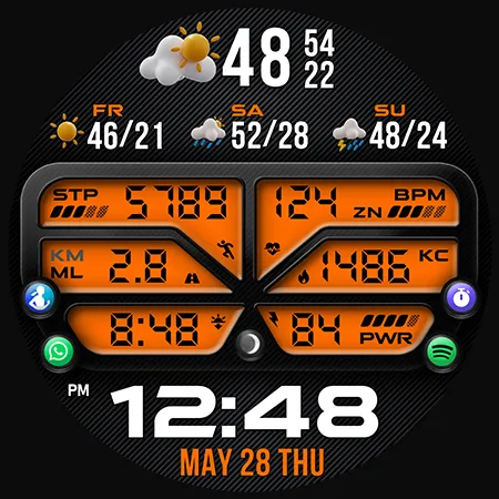 PER46 Digital Watch Face screenshot 41