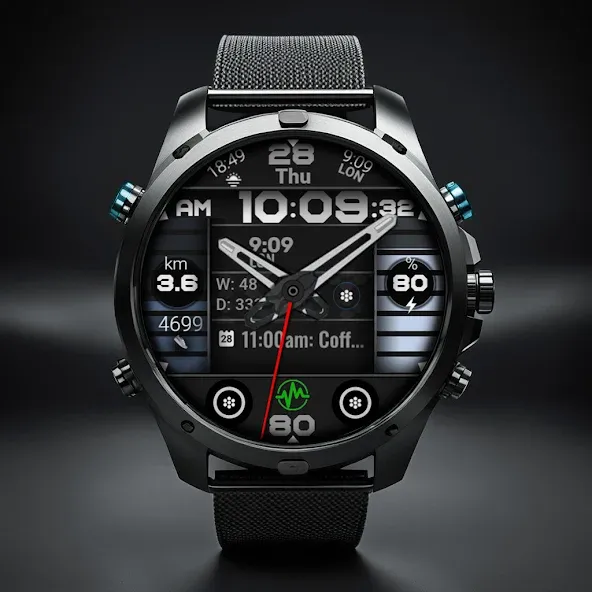 Analog Watch Face CUE137 screenshot 1