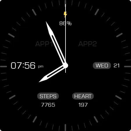 Key068 Analog Watch Face screenshot 27