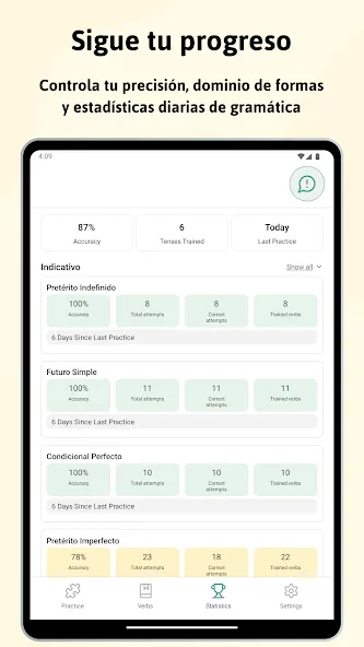 Español verbos y conjugaciones screenshot 11