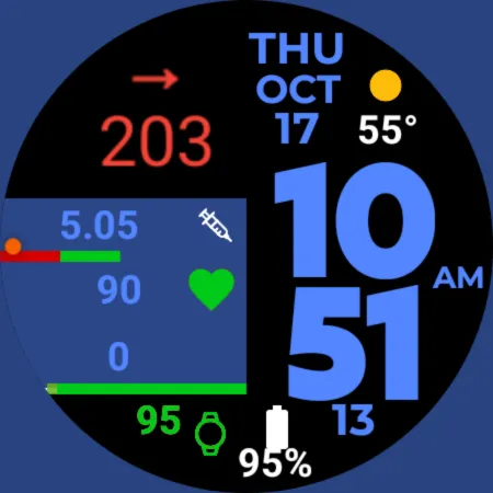 GDC-110 Diabetes Watch Face screenshot 10