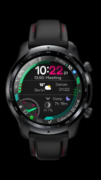 Digital Watch Face CUE115 screenshot 8
