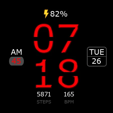 Key WF12 Digital Watch Face screenshot 26