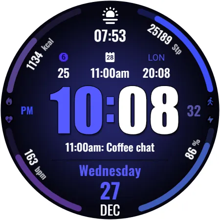 WFP 318 Digital watch face screenshot 42