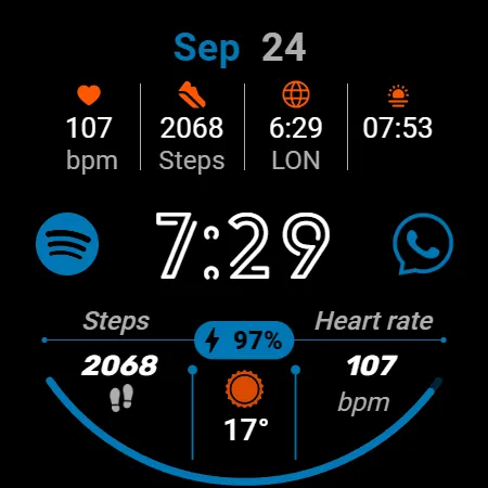 Digital Watchface D17 screenshot 26