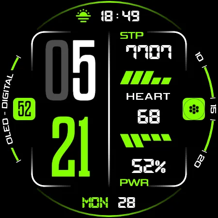 Oled - Digital v3 | watch face screenshot 13