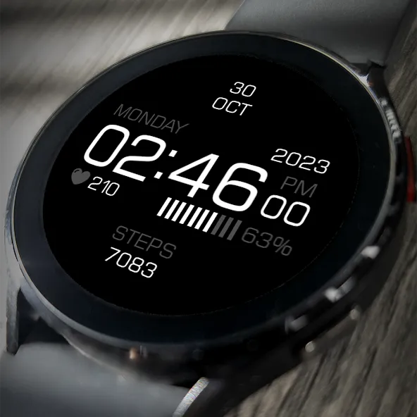 Key099 Digital Watch Face screenshot 1
