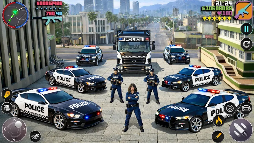 US Police Car Chase 3d 2026 screenshot 3