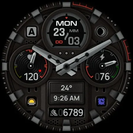 SH072 Watch Face, WearOS watch screenshot 12