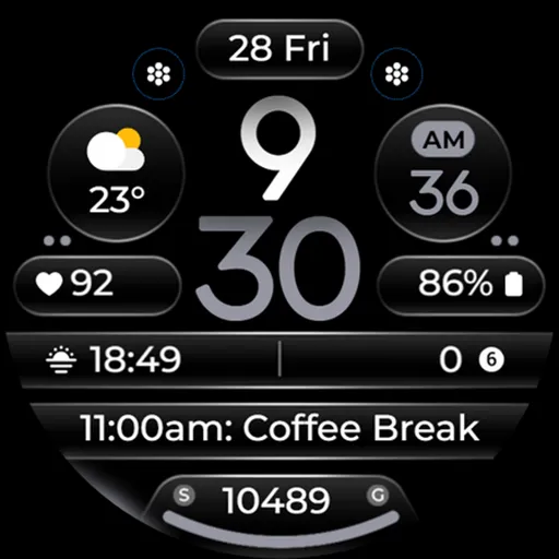 OMG 345 Digital Watch Face screenshot 31