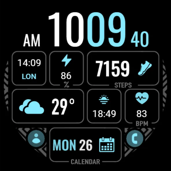 MDS441 Digital Watch Face screenshot 9