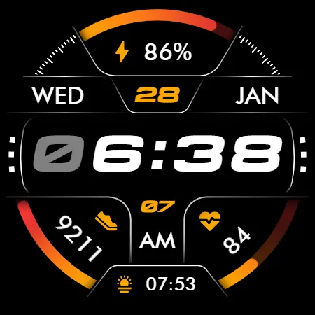 Oled - Digital v6 | watch face screenshot 13