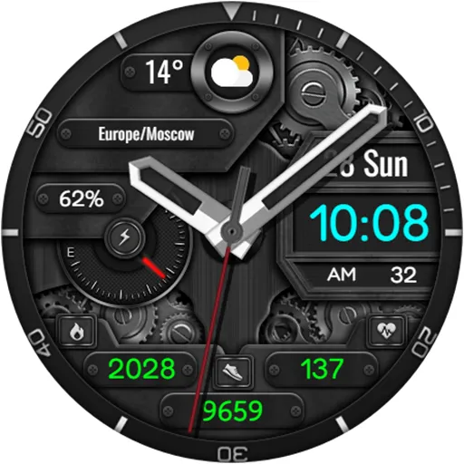 Hybrid NOMATO URX98 Watch face screenshot 17