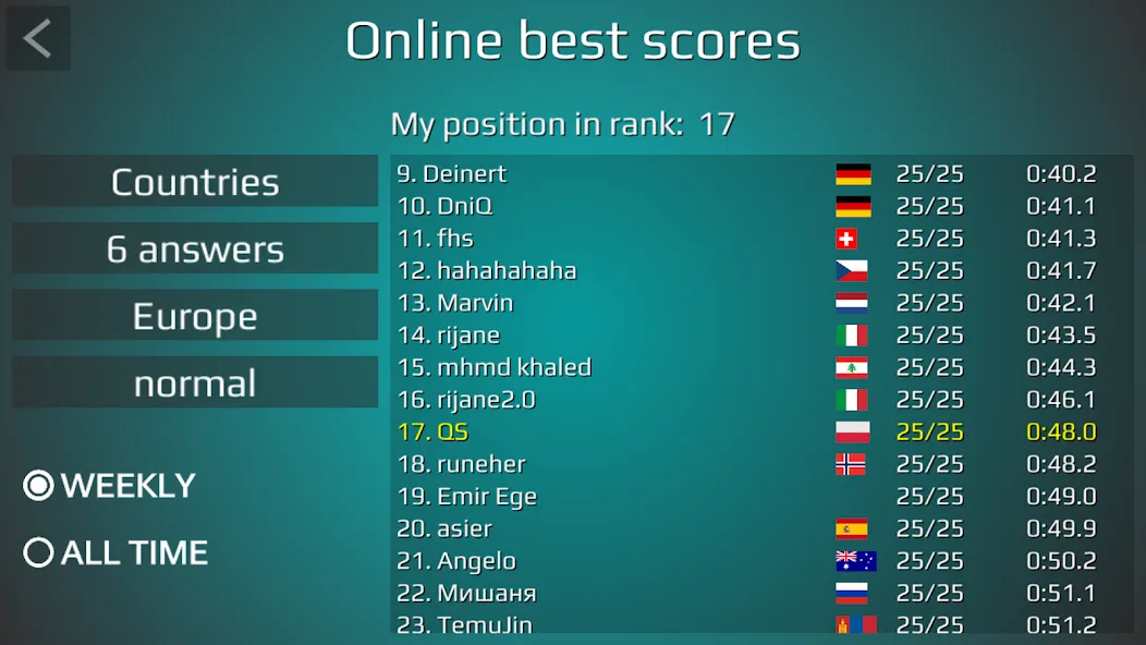 World Map Quiz screenshot 8