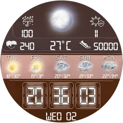 N-SPORT756 Weather DigitalFace screenshot 16
