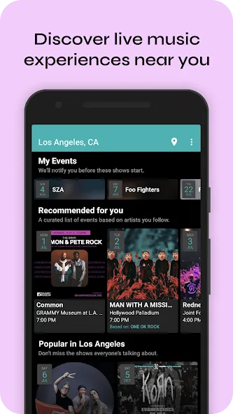 Bandsintown Concerts screenshot 3