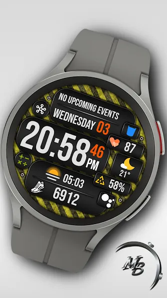 Digital Watch Face MB368 screenshot 4