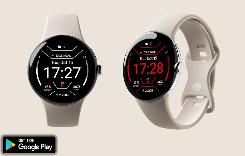 Digital Mites Watch face screenshot 1