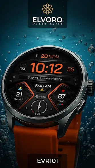EVR101 Digital Watch Face screenshot 1