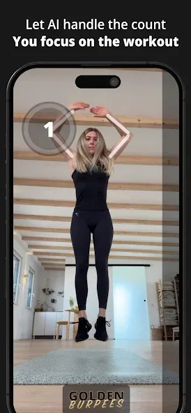 GOLDEN Burpees Tracker screenshot 1