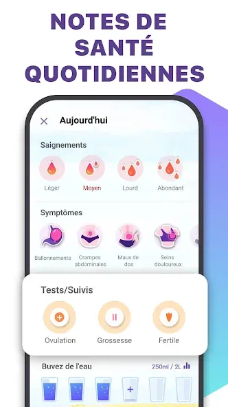 Suivi des règles - Ovulation screenshot 6