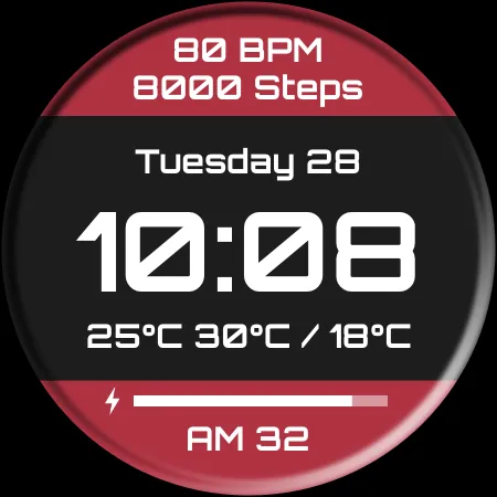 DADAM112: Digital Watch Face screenshot 25