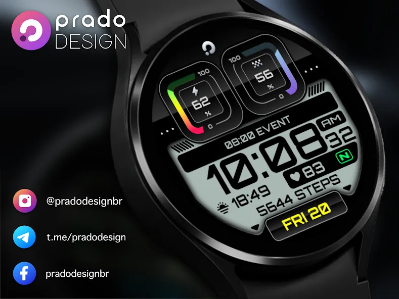 PRADO 01 Digital Watch Face screenshot 7