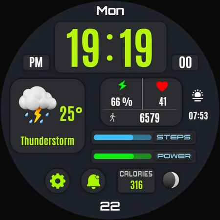 Bella Digital Watch Face screenshot 36