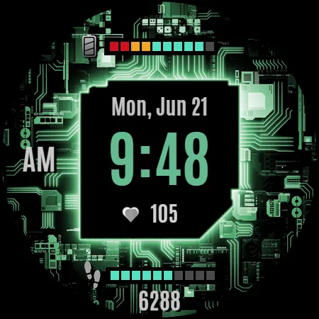 NXV90 Digital Tech Watch face screenshot 8