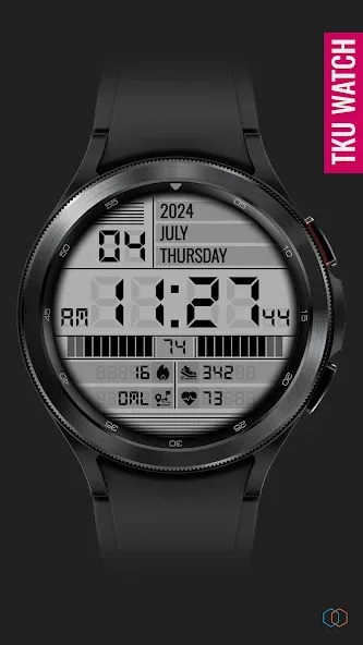 TkuWatch S014 Retro Watch Face screenshot 1