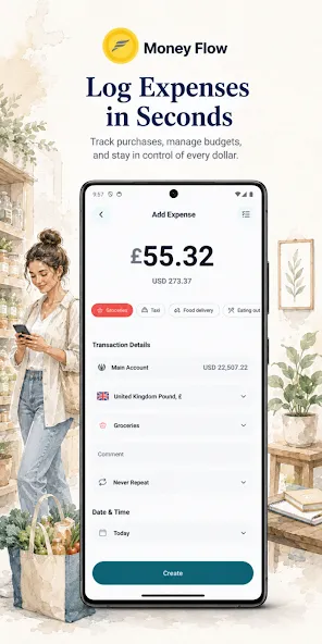 Money Flow: Despesas Mensais screenshot 2