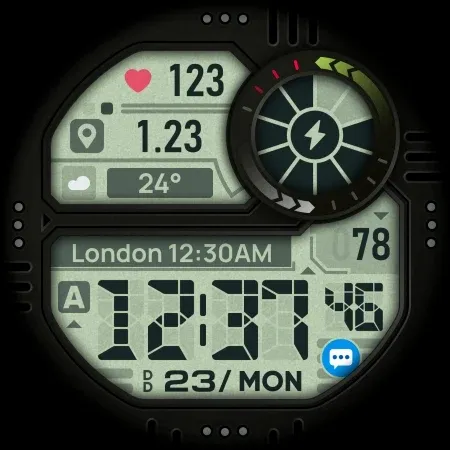 SH050 Watch Face, WearOS watch screenshot 12