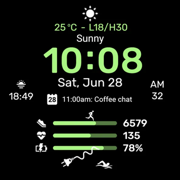 Watch face CNW-38 screenshot 31
