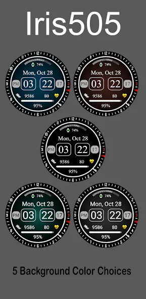 Iris505 Digital Watch Face screenshot 8