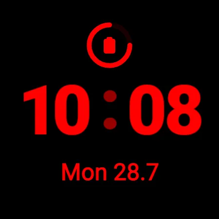 Minimal Digital Watch Face screenshot 8