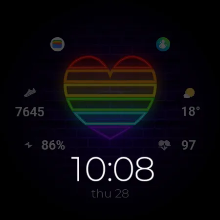 TVV Pride 4 Digital Watch Face screenshot 14