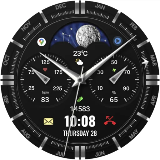 WFP 309 Elegant watch face screenshot 41