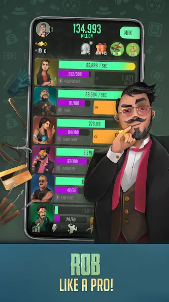 Idle Thieves - Mafia Tycoon screenshot 2